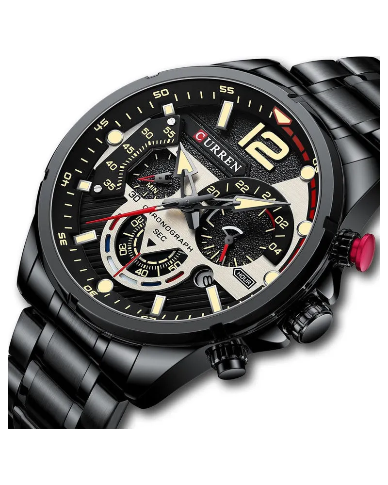 ZEGAREK MĘSKI CURREN 8395 (zc019b) - CHRONOGRAF