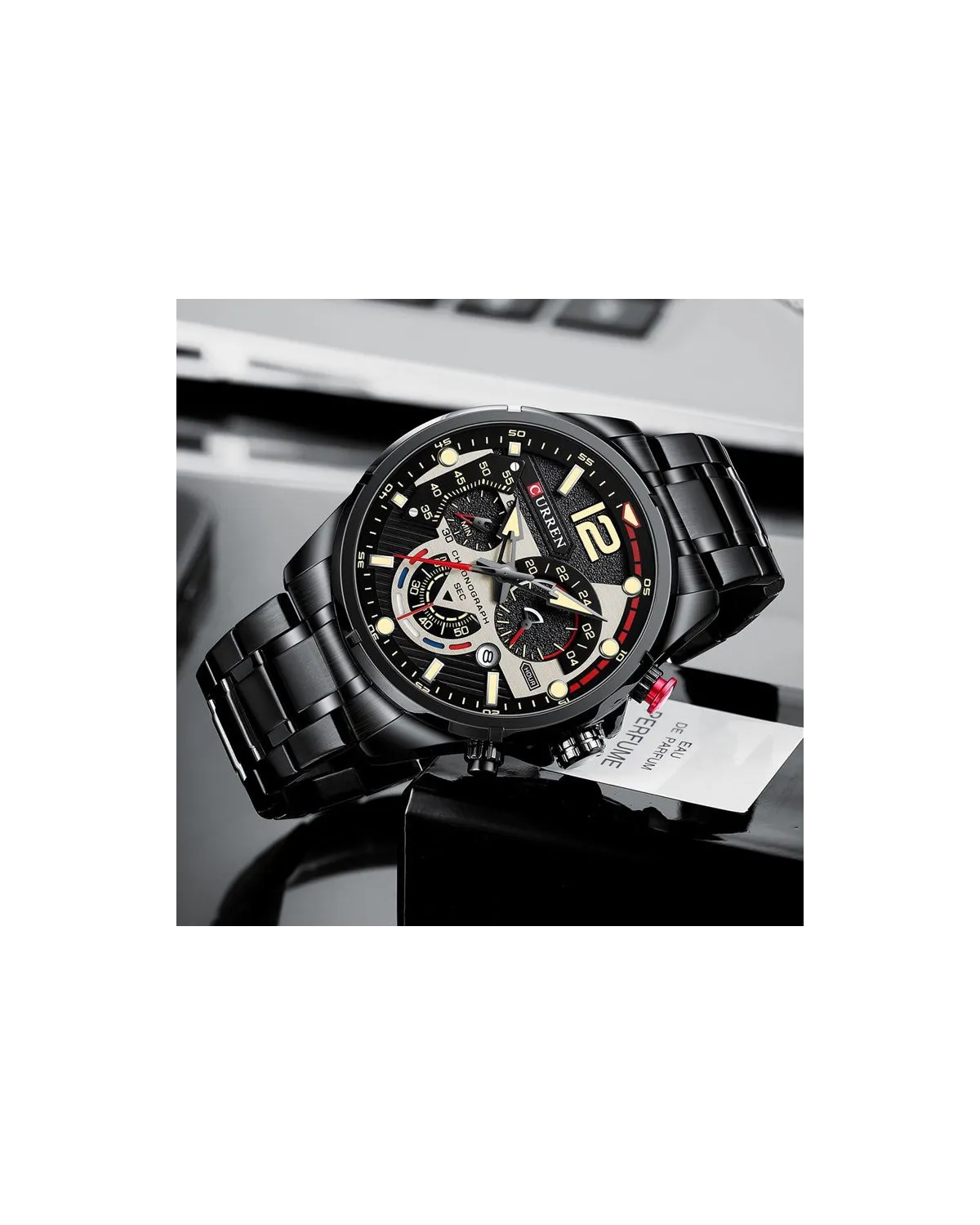 ZEGAREK MĘSKI CURREN 8395 (zc019b) - CHRONOGRAF