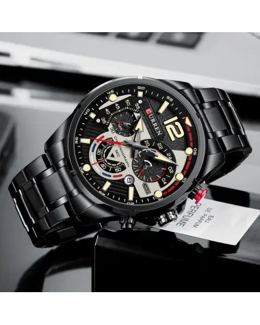 ZEGAREK MĘSKI CURREN 8395 (zc019b) - CHRONOGRAF