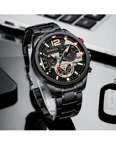 ZEGAREK MĘSKI CURREN 8395 (zc019b) - CHRONOGRAF