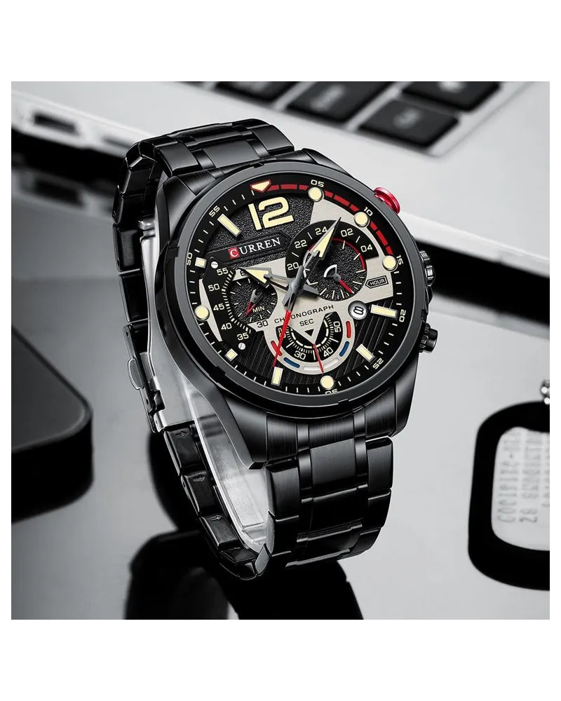 ZEGAREK MĘSKI CURREN 8395 (zc019b) - CHRONOGRAF