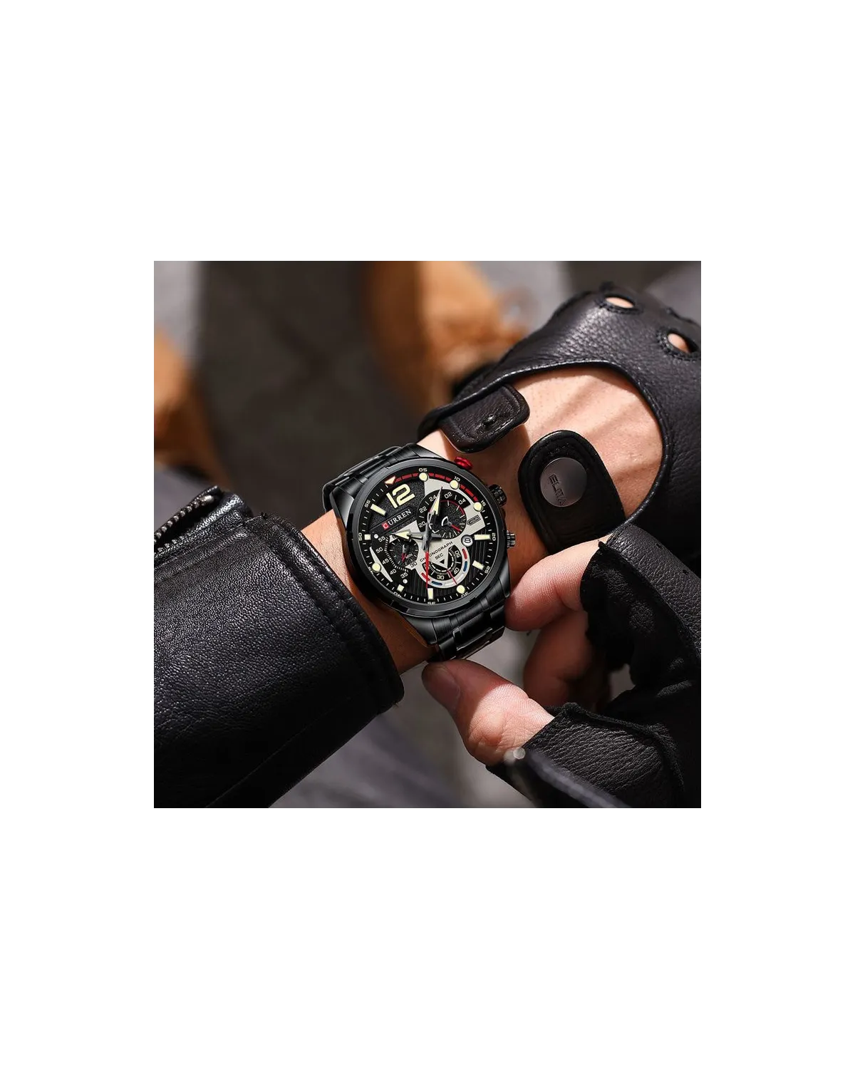ZEGAREK MĘSKI CURREN 8395 (zc019b) - CHRONOGRAF