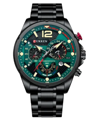 ZEGAREK MĘSKI CURREN 8395 (zc019c) - CHRONOGRAF