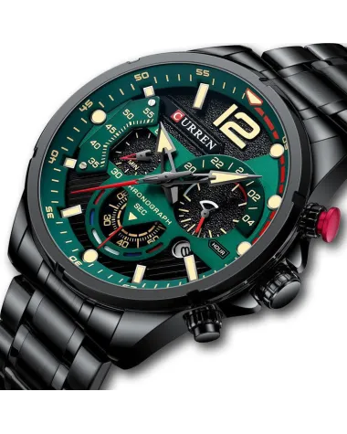 ZEGAREK MĘSKI CURREN 8395 (zc019c) - CHRONOGRAF