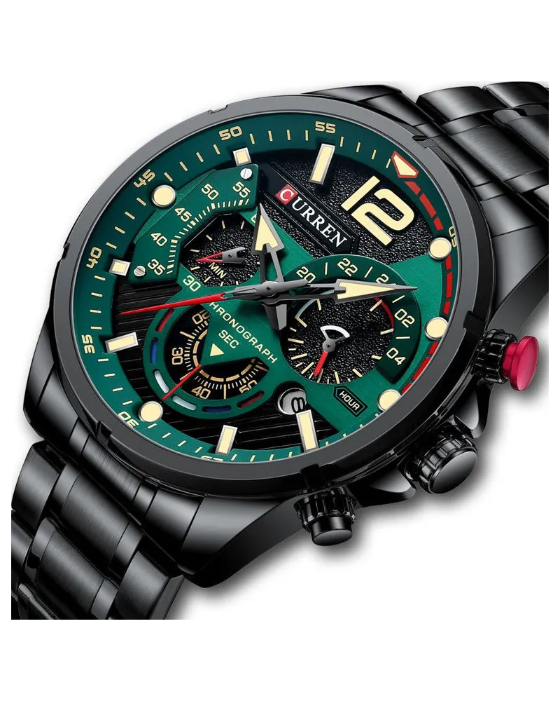 ZEGAREK MĘSKI CURREN 8395 (zc019c) - CHRONOGRAF