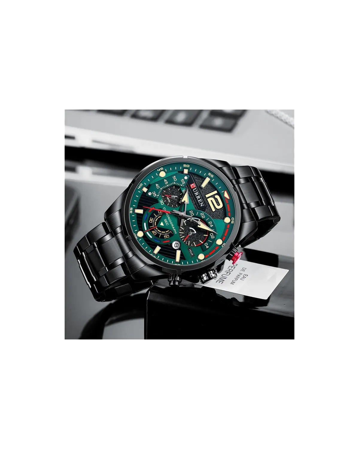 ZEGAREK MĘSKI CURREN 8395 (zc019c) - CHRONOGRAF