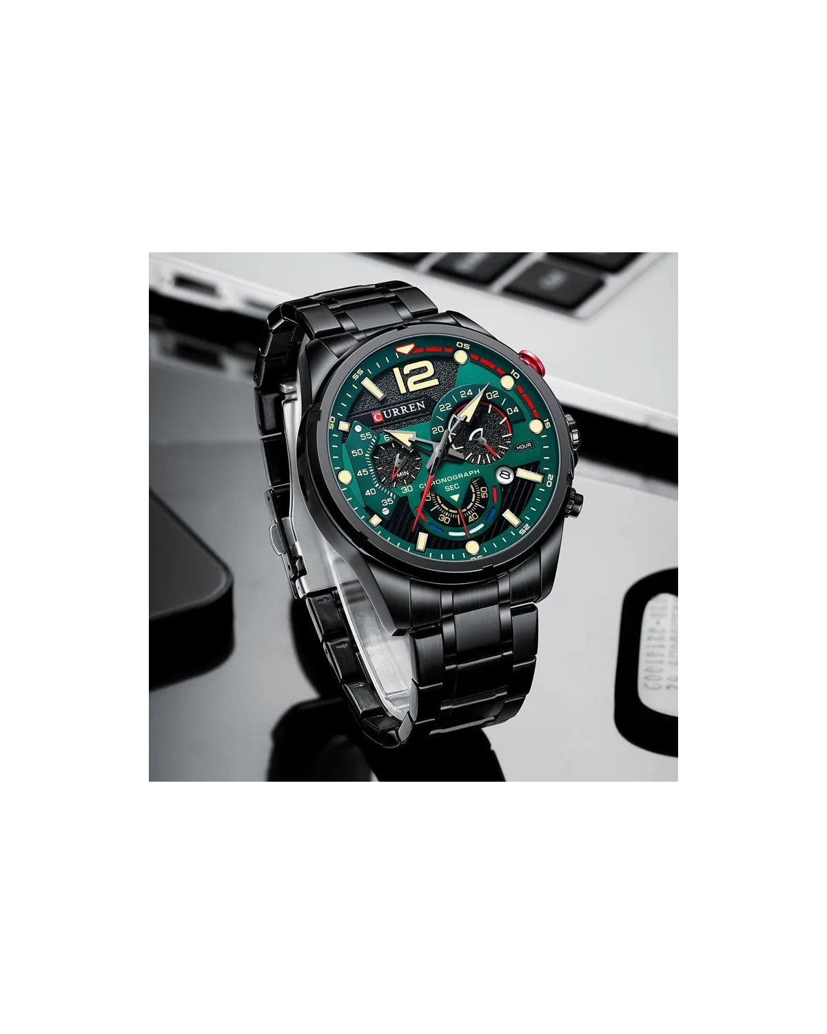 ZEGAREK MĘSKI CURREN 8395 (zc019c) - CHRONOGRAF