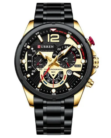 ZEGAREK MĘSKI CURREN 8395 (zc019d) - CHRONOGRAF