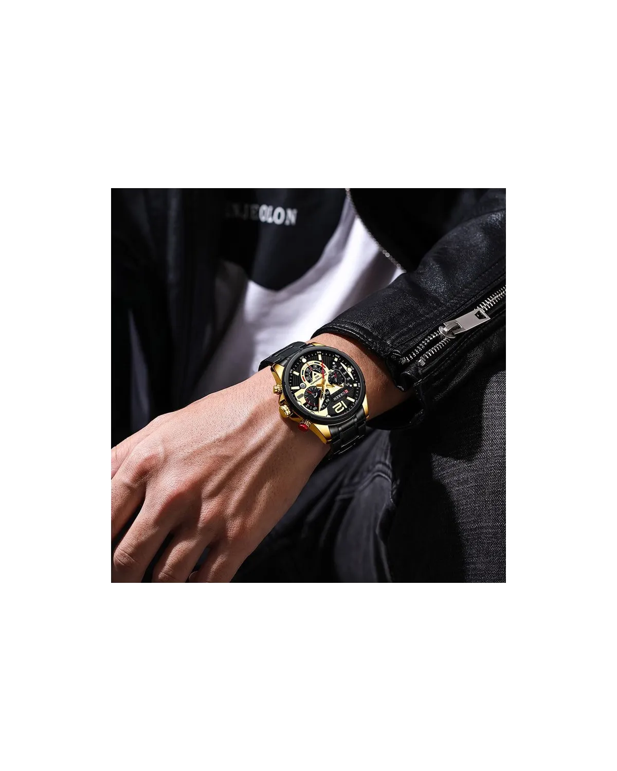 ZEGAREK MĘSKI CURREN 8395 (zc019d) - CHRONOGRAF