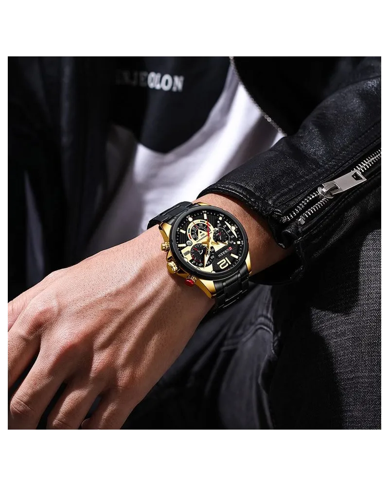 ZEGAREK MĘSKI CURREN 8395 (zc019d) - CHRONOGRAF