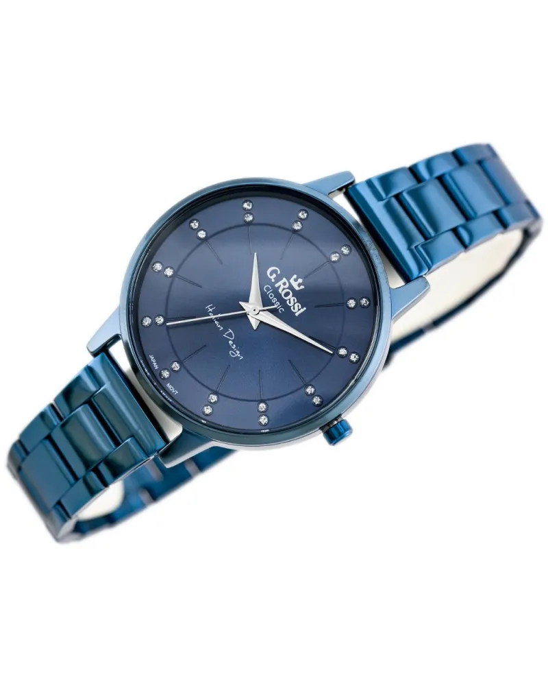 ZEGAREK G. ROSSI - C11715B-6F1 (zg777e) blue + BOX