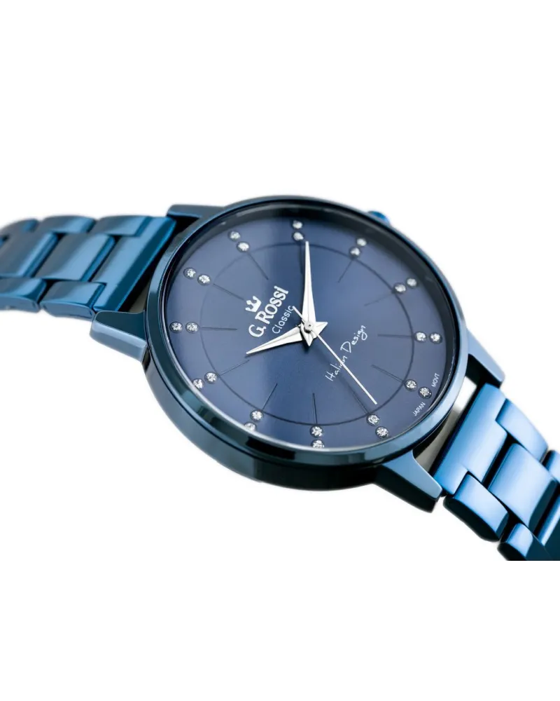 ZEGAREK G. ROSSI - C11715B-6F1 (zg777e) blue + BOX