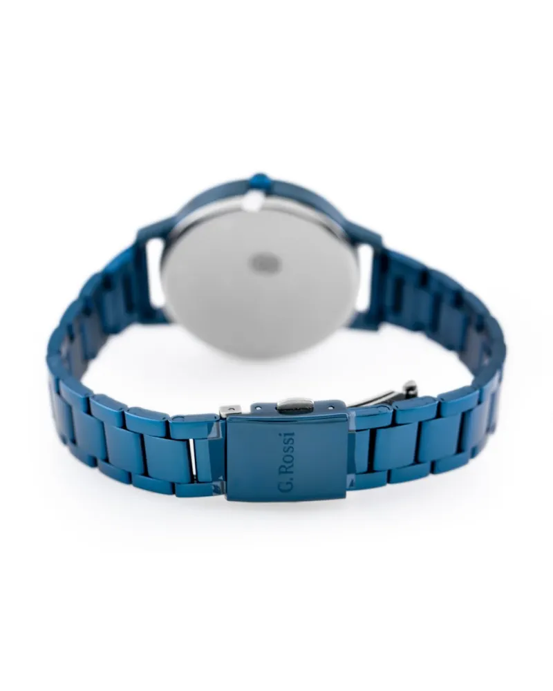 ZEGAREK G. ROSSI - C11715B-6F1 (zg777e) blue + BOX