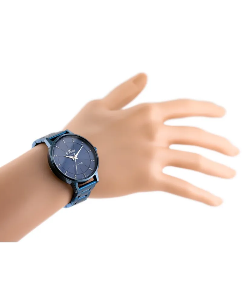 ZEGAREK G. ROSSI - C11715B-6F1 (zg777e) blue + BOX