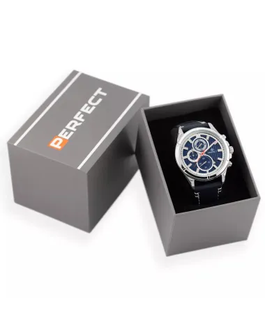 ZEGAREK MĘSKI PERFECT CH03L - CHRONOGRAF (zp352f) + BOX