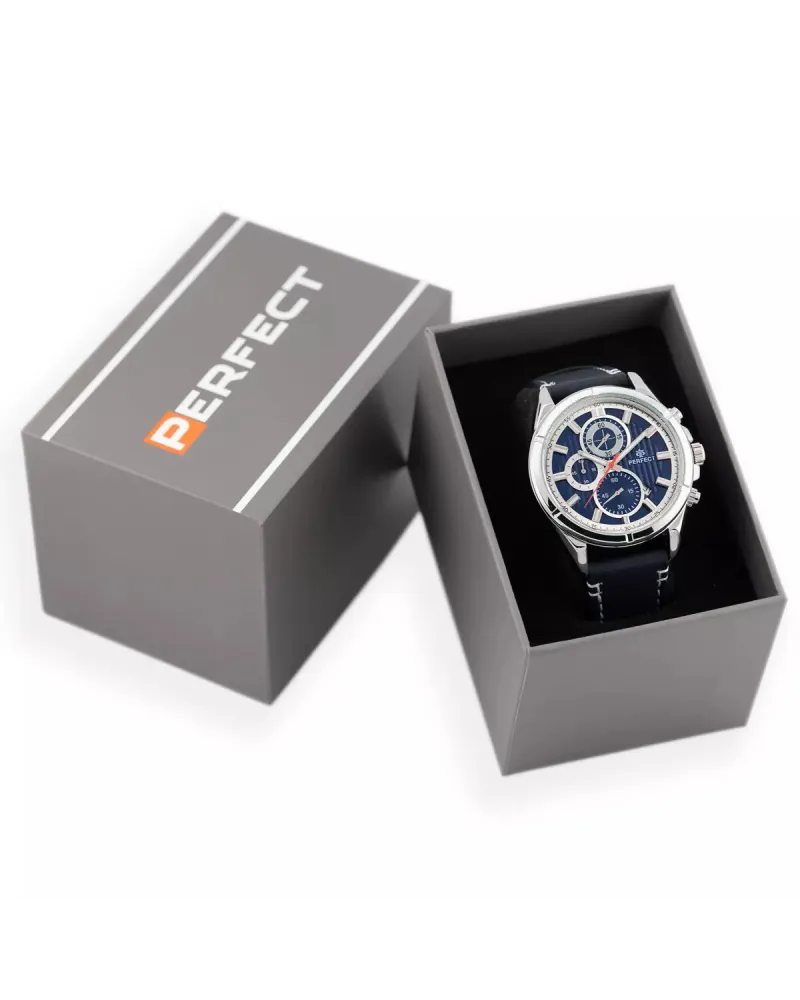 ZEGAREK MĘSKI PERFECT CH03L - CHRONOGRAF (zp352f) + BOX