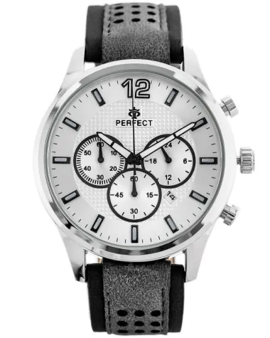 ZEGAREK MĘSKI PERFECT CH01L - CHRONOGRAF (zp354f) + BOX