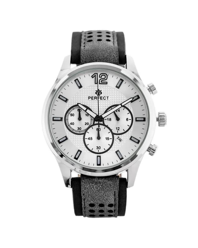 ZEGAREK MĘSKI PERFECT CH01L - CHRONOGRAF (zp354f) + BOX ZEGAREK MĘSKI PERFECT CH01L - CHRONOGRAF (zp354f) + BOX