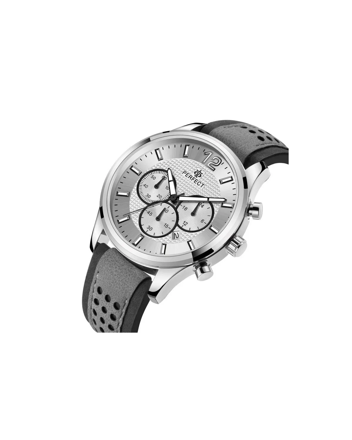ZEGAREK MĘSKI PERFECT CH01L - CHRONOGRAF (zp354f) + BOX ZEGAREK MĘSKI PERFECT CH01L - CHRONOGRAF (zp354f) + BOX