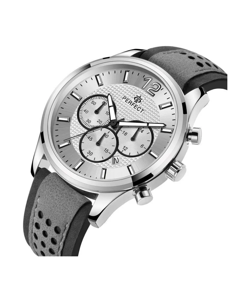 ZEGAREK MĘSKI PERFECT CH01L - CHRONOGRAF (zp354f) + BOX ZEGAREK MĘSKI PERFECT CH01L - CHRONOGRAF (zp354f) + BOX