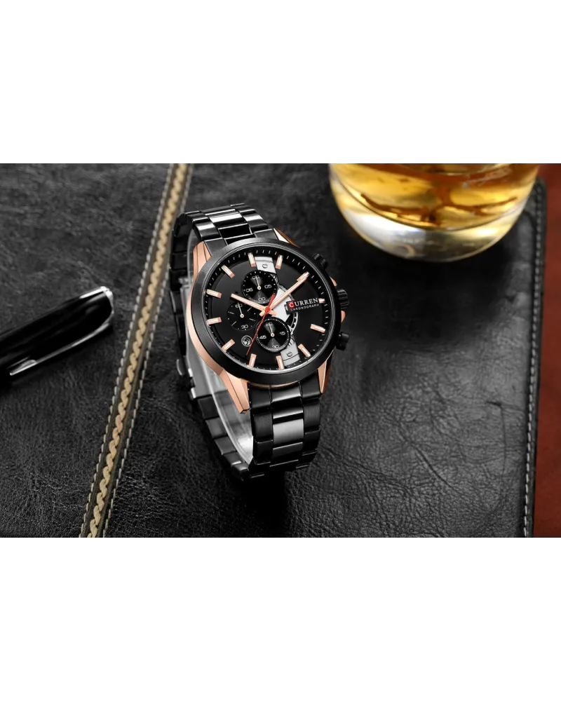 ZEGAREK MĘSKI CURREN 8325 (zc021b) - CHRONOGRAF
