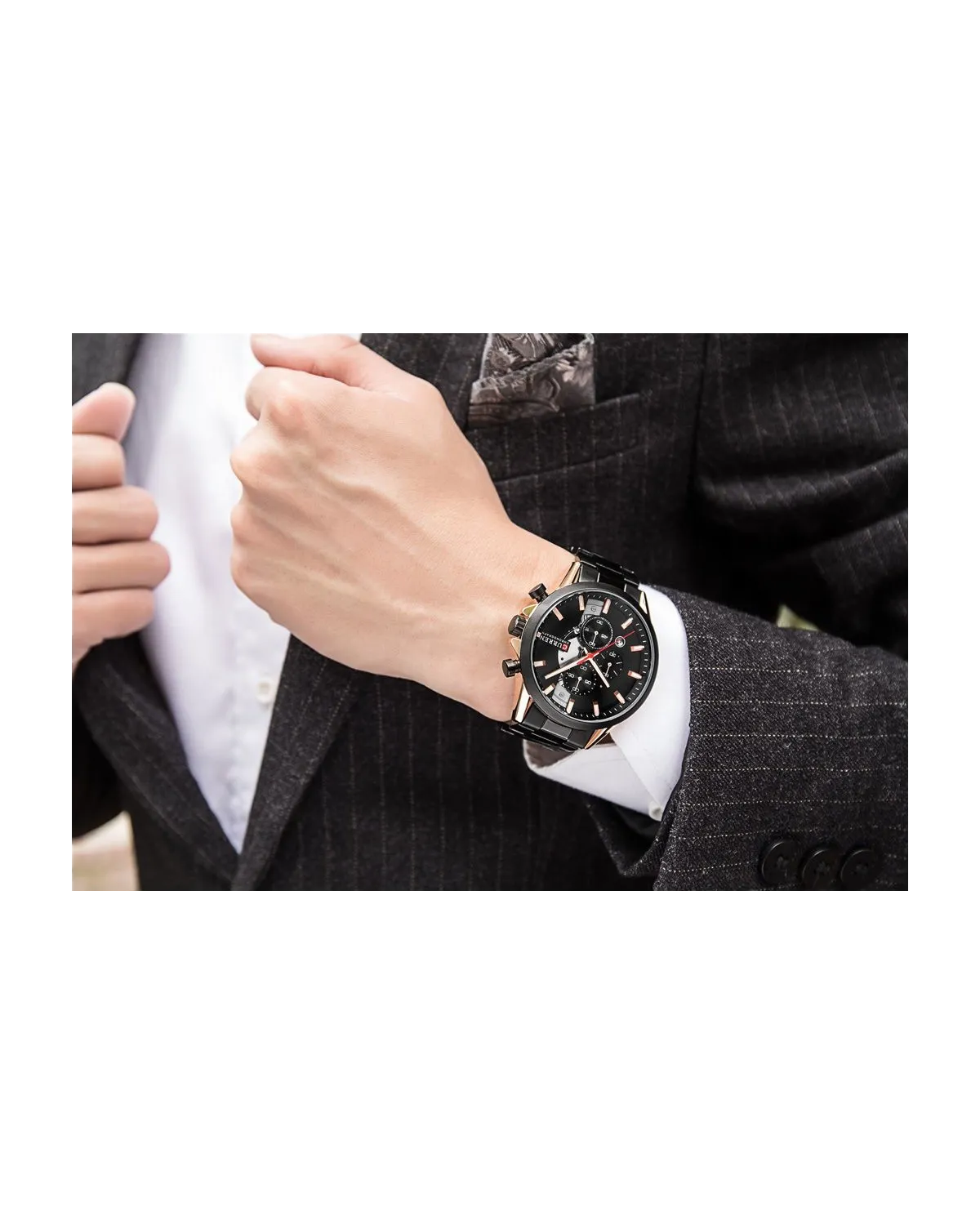 ZEGAREK MĘSKI CURREN 8325 (zc021b) - CHRONOGRAF