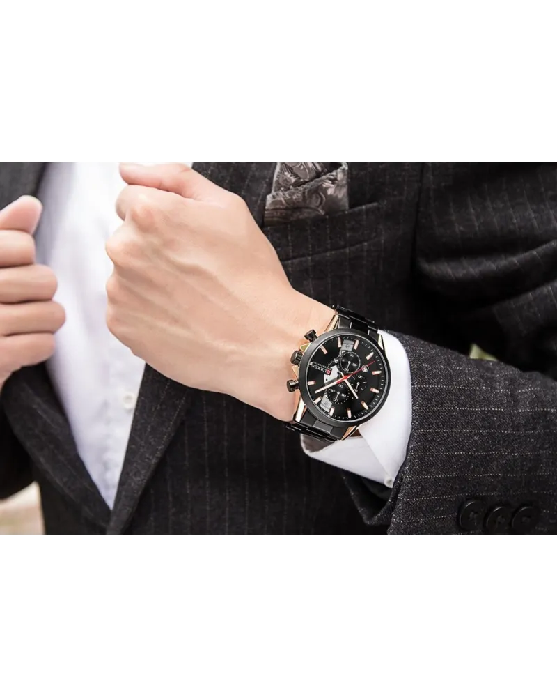 ZEGAREK MĘSKI CURREN 8325 (zc021b) - CHRONOGRAF