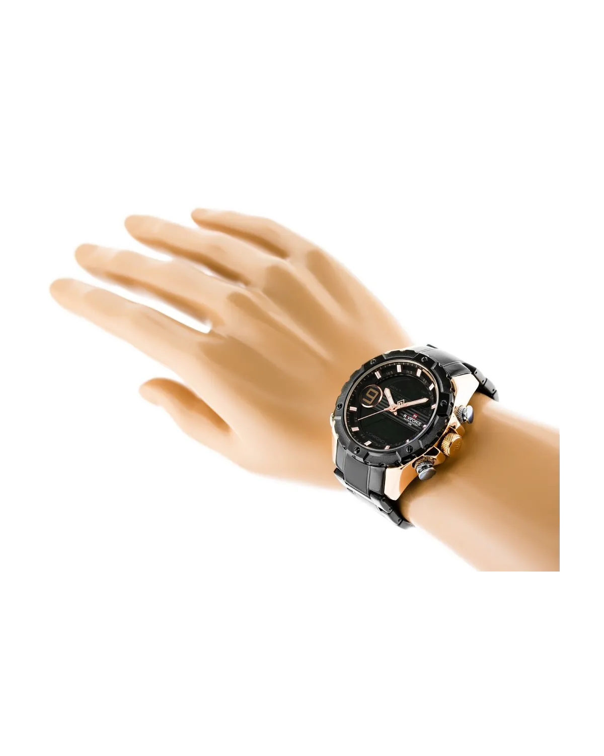 ZEGAREK MĘSKI NAVIFORCE - NF9146S (zn089c) - black/rosegold + BOX ZEGAREK MĘSKI NAVIFORCE - NF9146S (zn089c) - black/rosegold + BOX