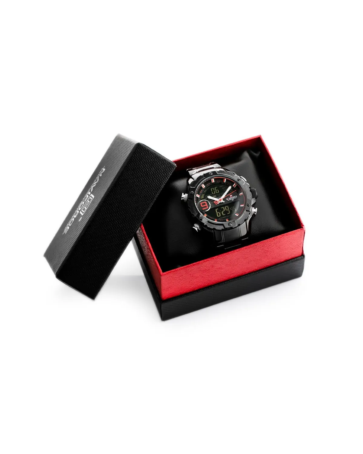 ZEGAREK MĘSKI NAVIFORCE - NF9146S (zn089c) - black/rosegold + BOX ZEGAREK MĘSKI NAVIFORCE - NF9146S (zn089c) - black/rosegold + BOX