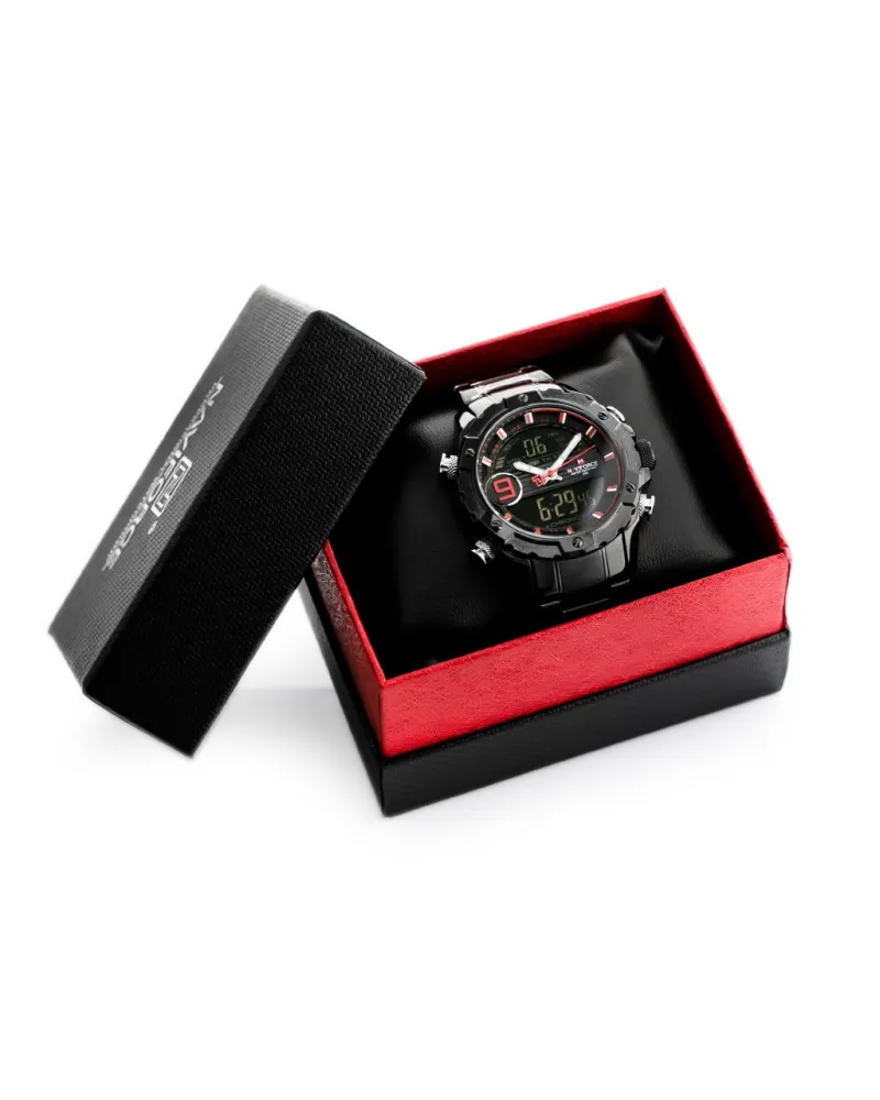 ZEGAREK MĘSKI NAVIFORCE - NF9146S (zn089c) - black/rosegold + BOX ZEGAREK MĘSKI NAVIFORCE - NF9146S (zn089c) - black/rosegold + BOX