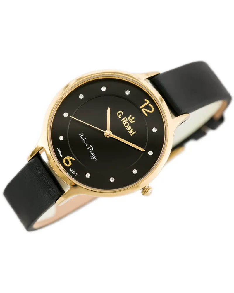 ZEGAREK DAMSKI  G. ROSSI 10411A-1A2 NA PASKU (zg714f) + BOX