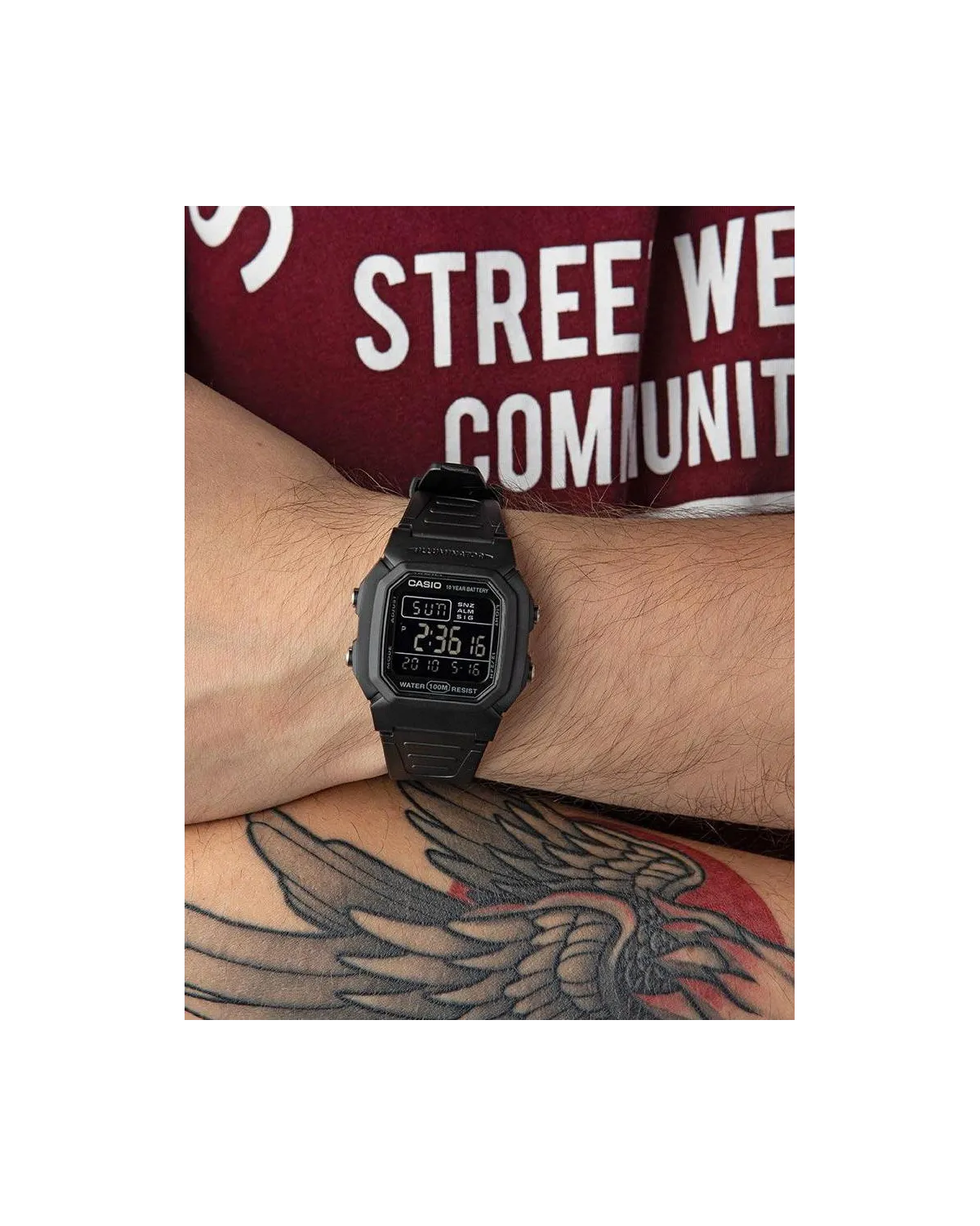 ZEGAREK MĘSKI CASIO W-800H-1BVES KLASYKA + BOX ZEGAREK MĘSKI CASIO W-800H-1BVES KLASYKA + BOX