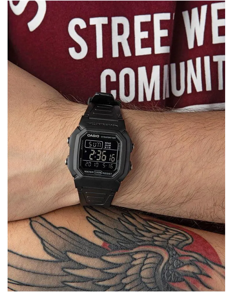 ZEGAREK MĘSKI CASIO W-800H-1BVES KLASYKA + BOX ZEGAREK MĘSKI CASIO W-800H-1BVES KLASYKA + BOX
