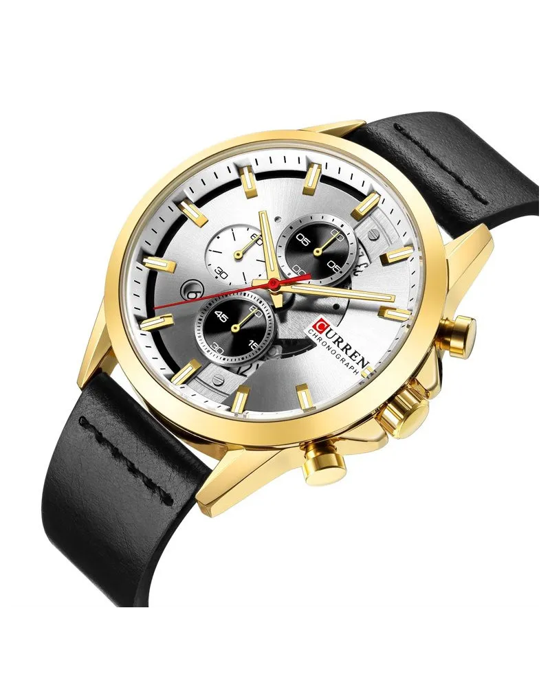 ZEGAREK MĘSKI CURREN 8325 (zc024a) - CHRONOGRAF