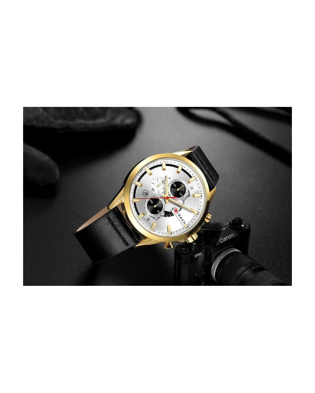 ZEGAREK MĘSKI CURREN 8325 (zc024a) - CHRONOGRAF