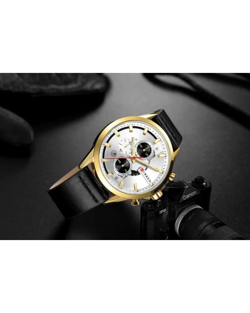 ZEGAREK MĘSKI CURREN 8325 (zc024a) - CHRONOGRAF