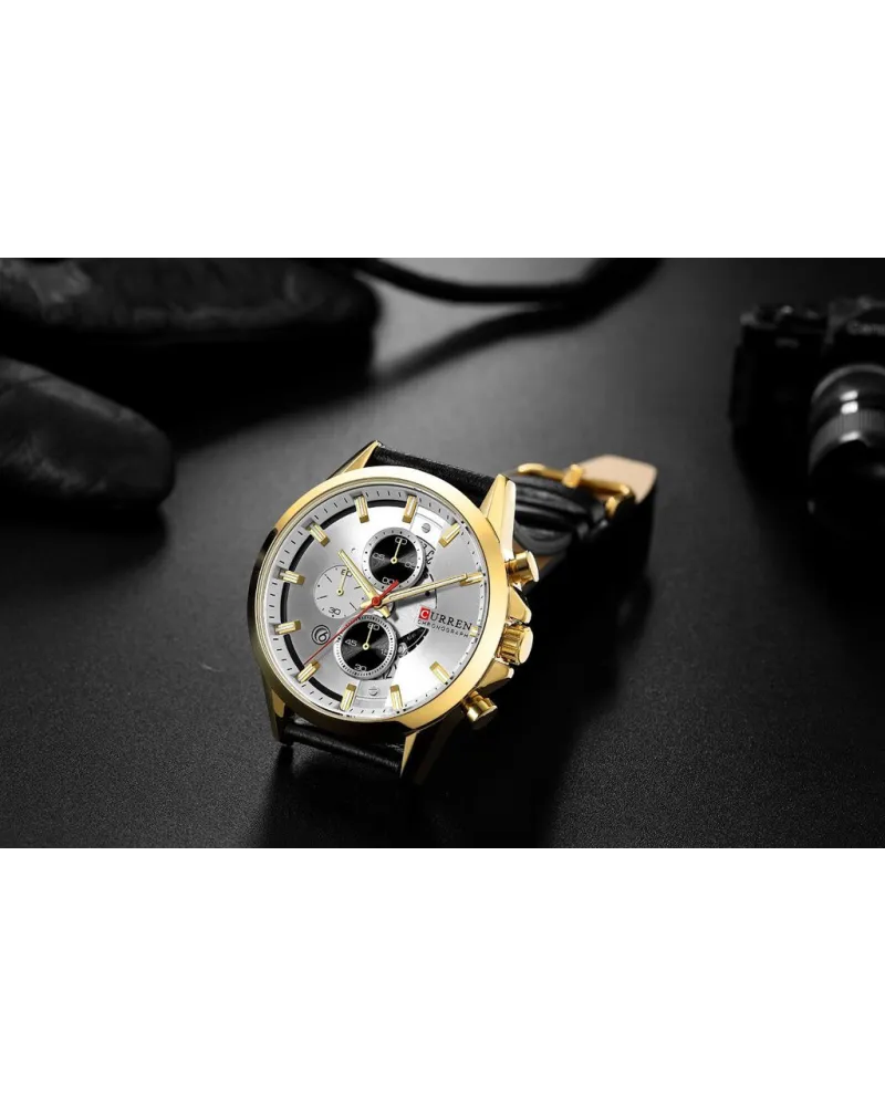ZEGAREK MĘSKI CURREN 8325 (zc024a) - CHRONOGRAF
