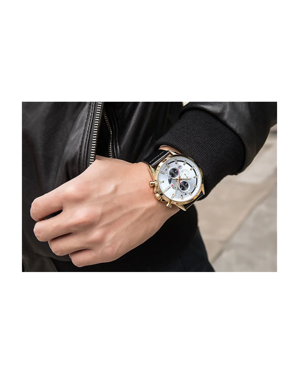 ZEGAREK MĘSKI CURREN 8325 (zc024a) - CHRONOGRAF