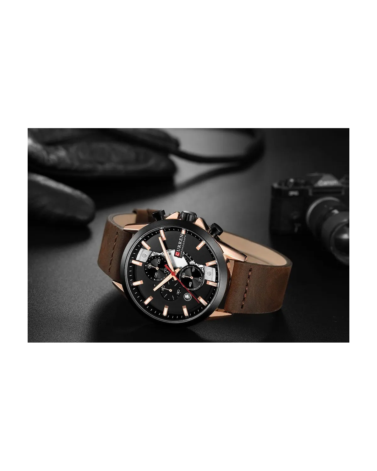ZEGAREK MĘSKI CURREN 8325 (zc024d) - CHRONOGRAF