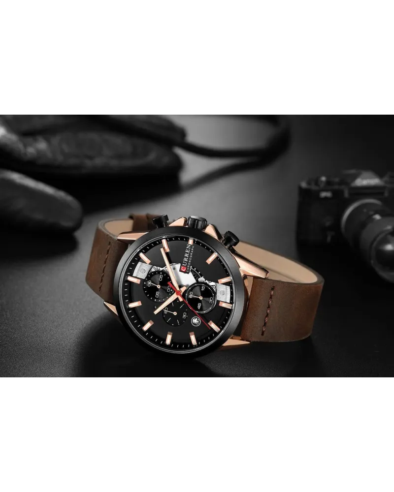 ZEGAREK MĘSKI CURREN 8325 (zc024d) - CHRONOGRAF