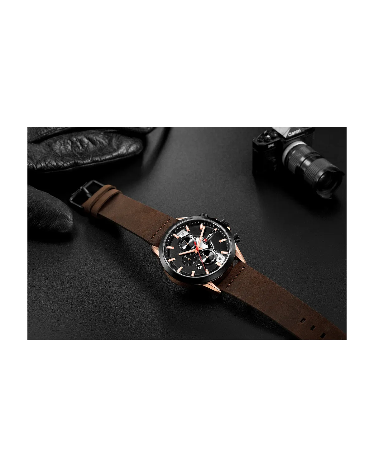 ZEGAREK MĘSKI CURREN 8325 (zc024d) - CHRONOGRAF