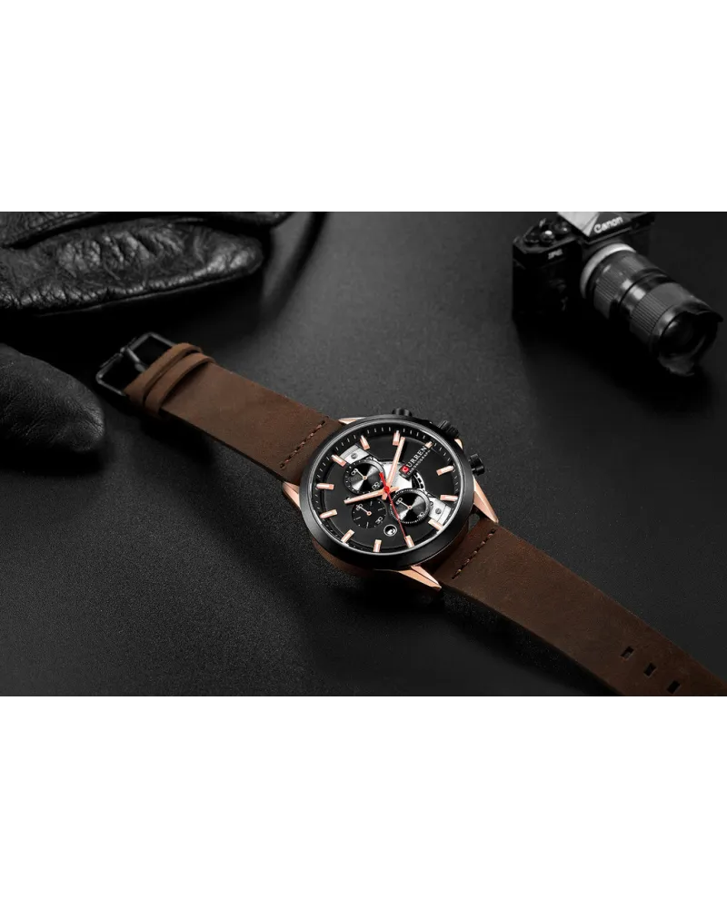 ZEGAREK MĘSKI CURREN 8325 (zc024d) - CHRONOGRAF