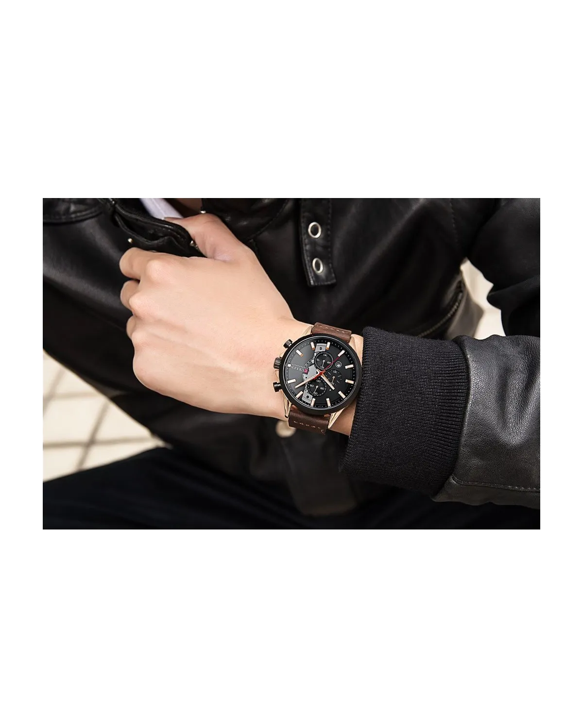 ZEGAREK MĘSKI CURREN 8325 (zc024d) - CHRONOGRAF