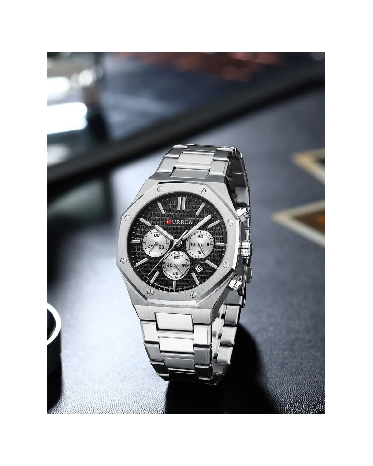 ZEGAREK MĘSKI CURREN 8440 CHRONO (zc047b) + BOX