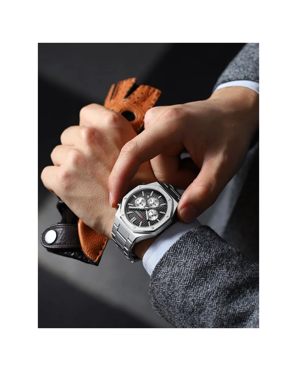 ZEGAREK MĘSKI CURREN 8440 CHRONO (zc047b) + BOX
