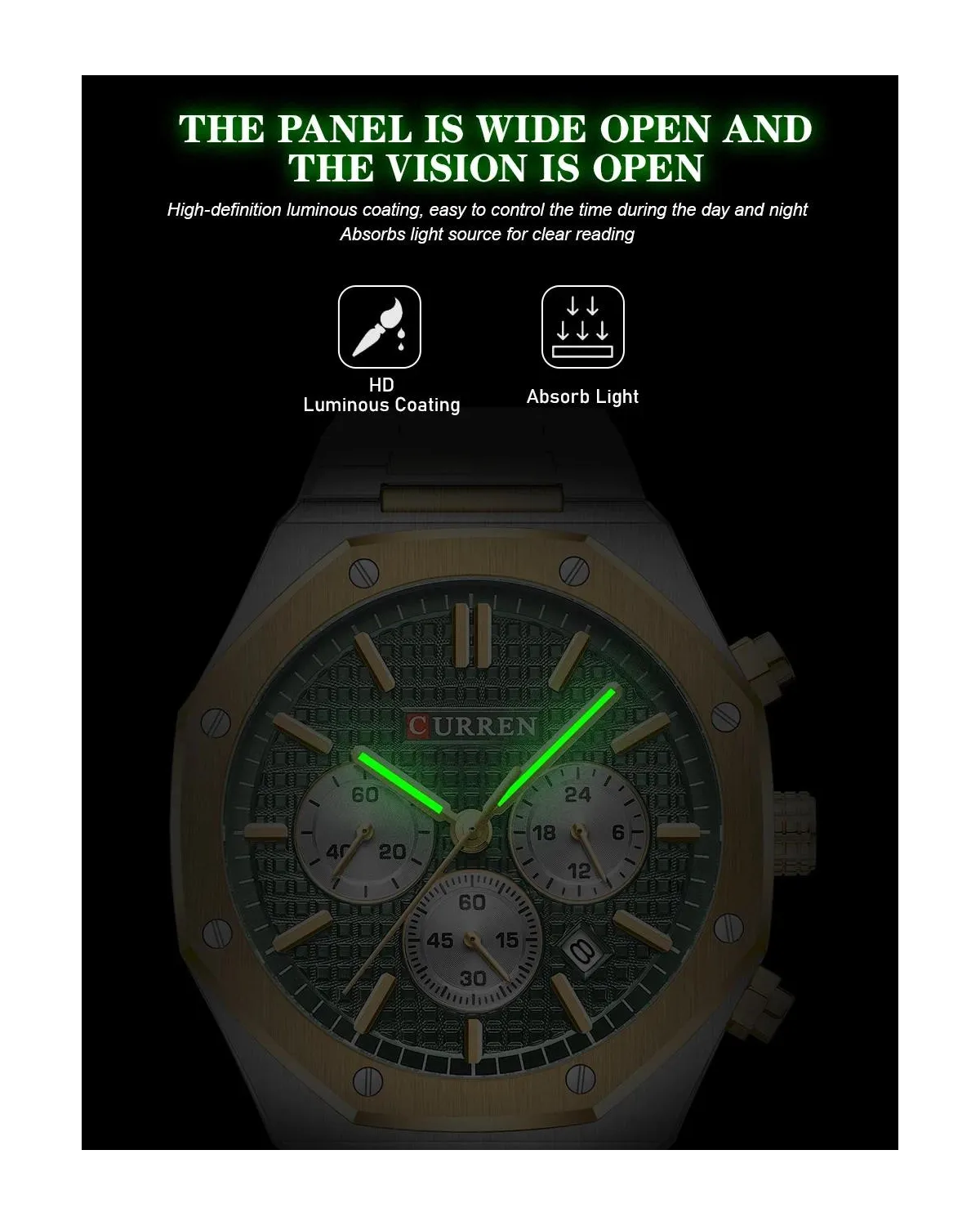 ZEGAREK MĘSKI CURREN 8440 CHRONO (zc047b) + BOX