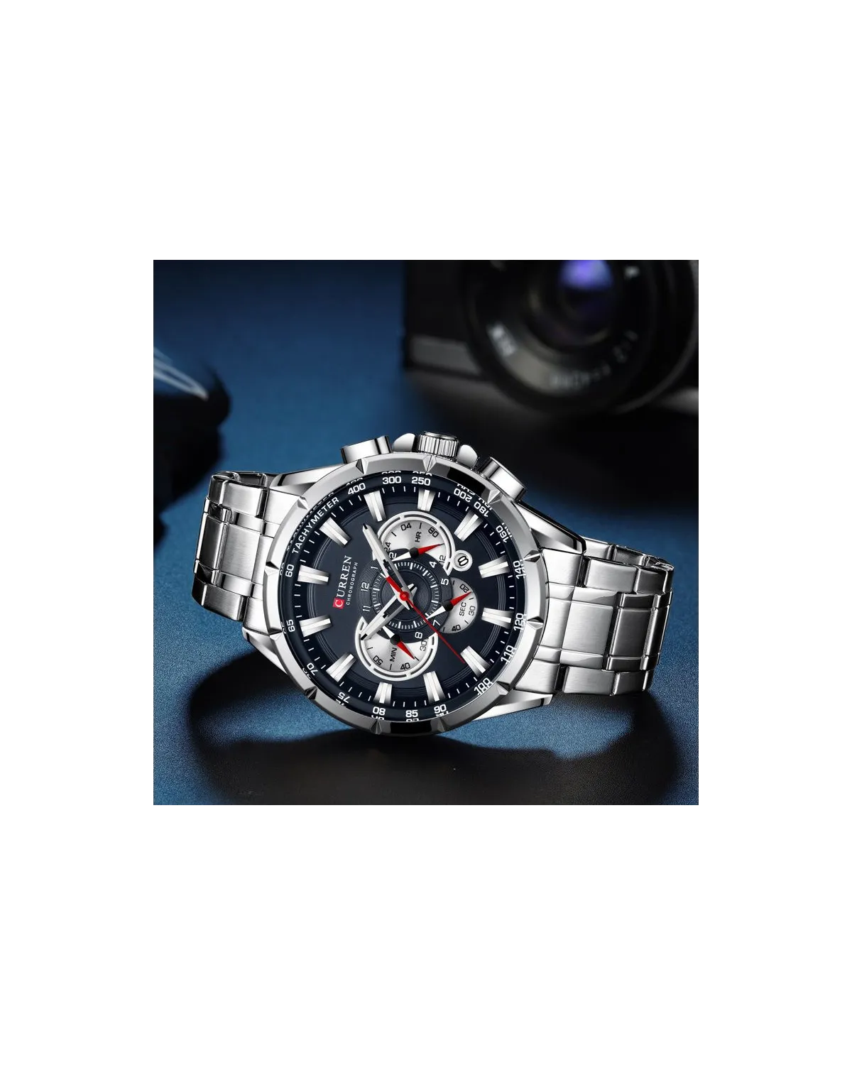 ZEGAREK MĘSKI CURREN 8363 (zc018a) - CHRONOGRAF