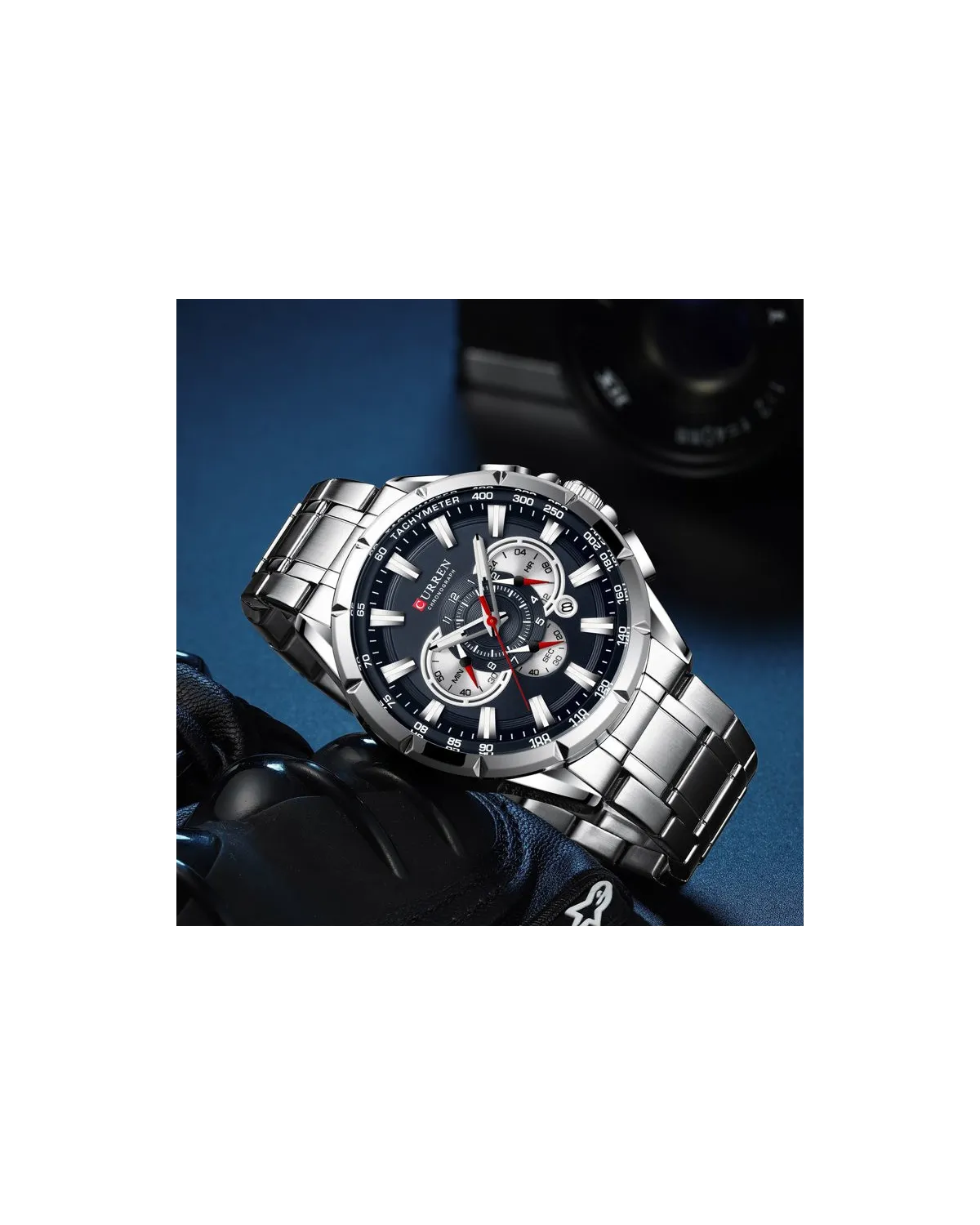 ZEGAREK MĘSKI CURREN 8363 (zc018a) - CHRONOGRAF