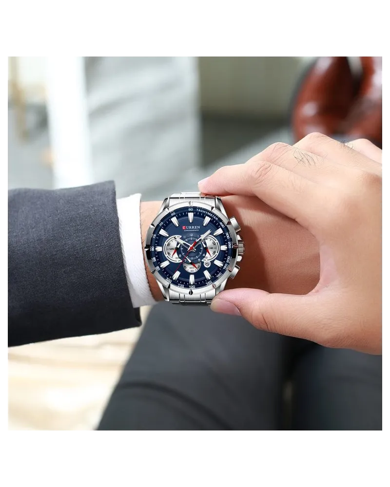 ZEGAREK MĘSKI CURREN 8363 (zc018a) - CHRONOGRAF
