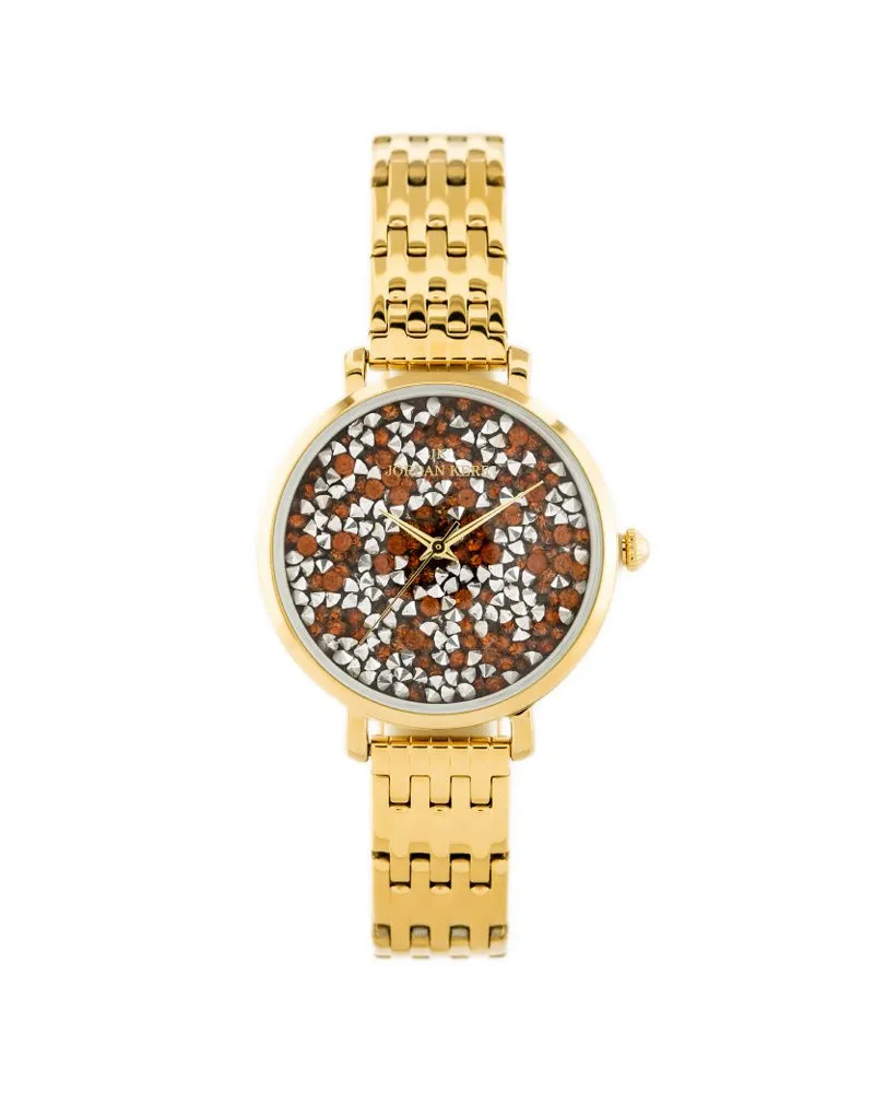 ZEGAREK DAMSKI JORDAN KERR - SS357 (zj926e) gold/orange ZEGAREK DAMSKI JORDAN KERR - SS357 (zj926e) gold/orange